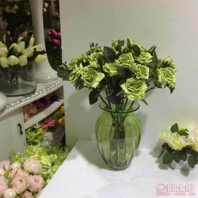 【天津欣雅花藝3頭玫瑰仿真花外貿高檔單支花混批一件代發貨】天津市紅橋區永林欣雅花卉銷售中心 - 產品庫
