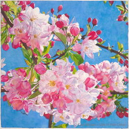 晶瑩剔透的寫實水彩花卉作品,隔著屏幕都能聞到香甜