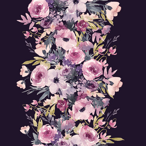 水彩花卉圖案